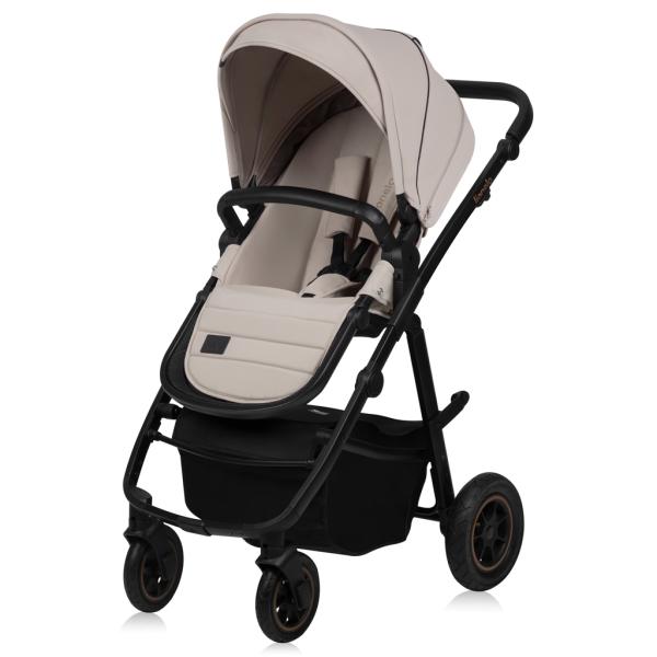 LIONELO Kočárek kombinovaný Amber Plus 3v1 Beige Sand
