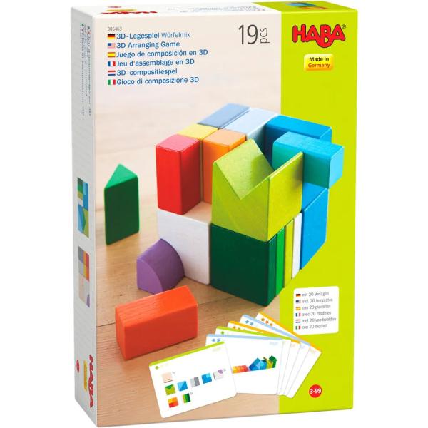 Haba Drevená stohovacia hra Mix kociek s predlohami od 3 do 99 rokov