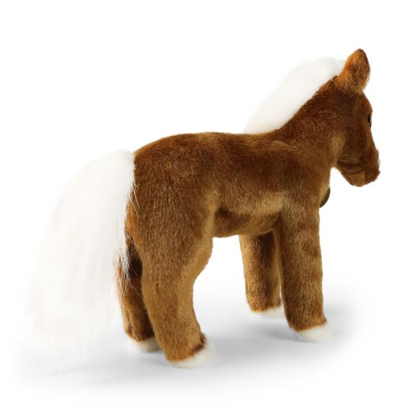 Plyšový kůň hnědý stojící 23 cm ECO-FRIENDLY (obrázek 4)