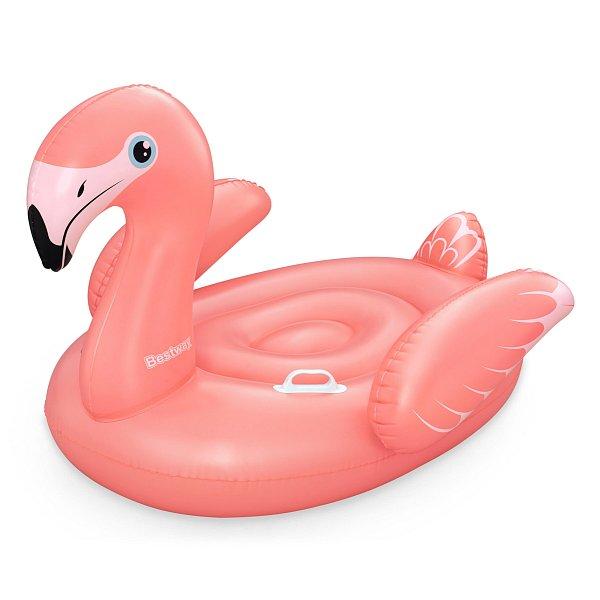 Bestway 41525 Cavalcabile Da Piscina Fancy Flamingo - 1,38 M X 1,07 M, Rosa-image