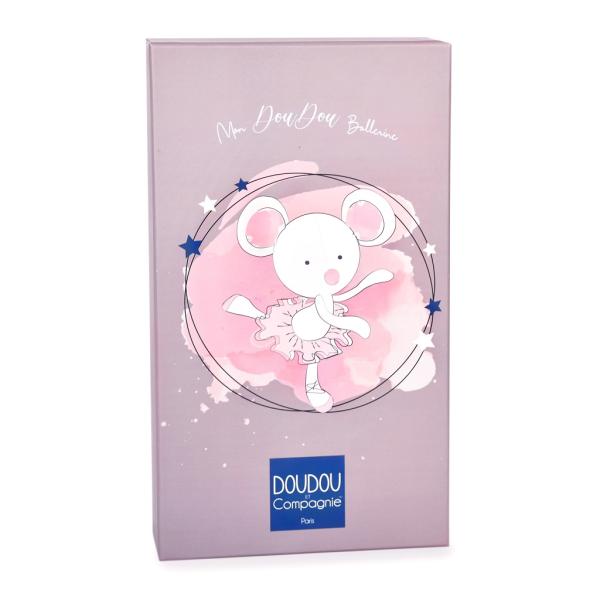 Doudou Plyšová hračka myška šedá balerína 30 cm (obrázek 5)