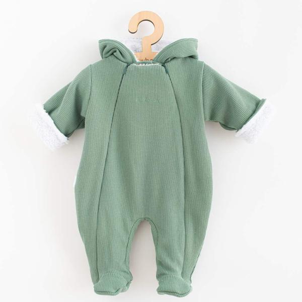 Dětská kombinéza s kapucí New Baby Frosty mint 56 (0-3m)