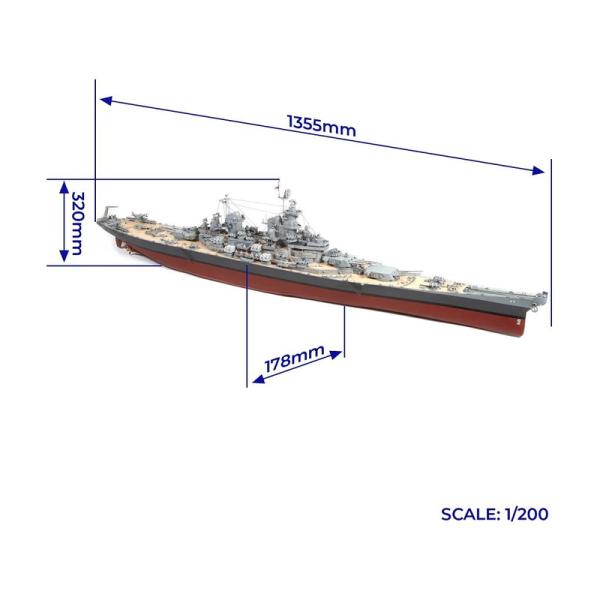 OCCRE USS Missouri 1:200 kit