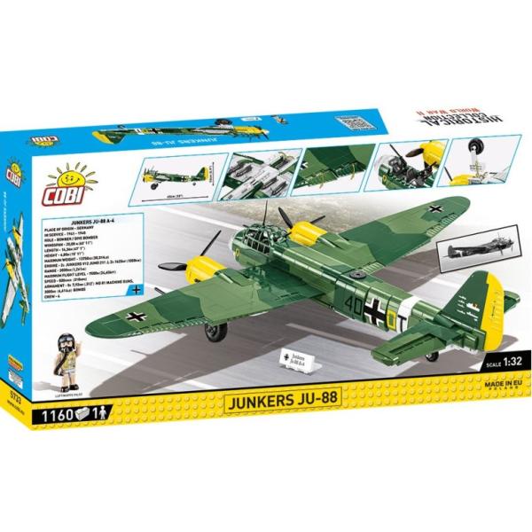 Cobi II WW Junkers Ju-88, 1:32, 1160k, 1f