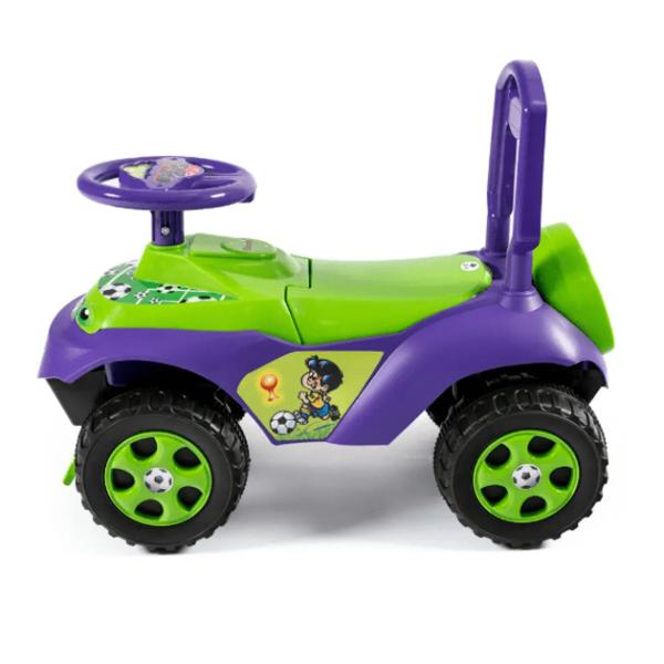 DOLONI Dětské odrážedlo fotbal – modrá/zelená 62x48x30cm