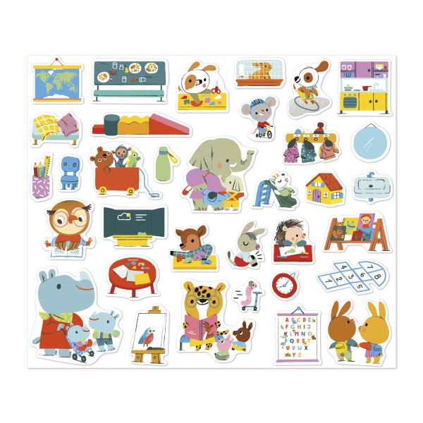 Janod Stickers Samolepky Školka 200 ks od 3 let (obrázek 3)