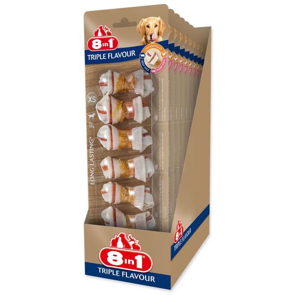 Pochoutka 8in1 Triple Flavour kost žvýkací XS 7ks (obrázek 6)