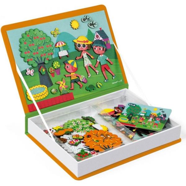 Janod Magnetibook Roční období Magnetická kniha pro děti