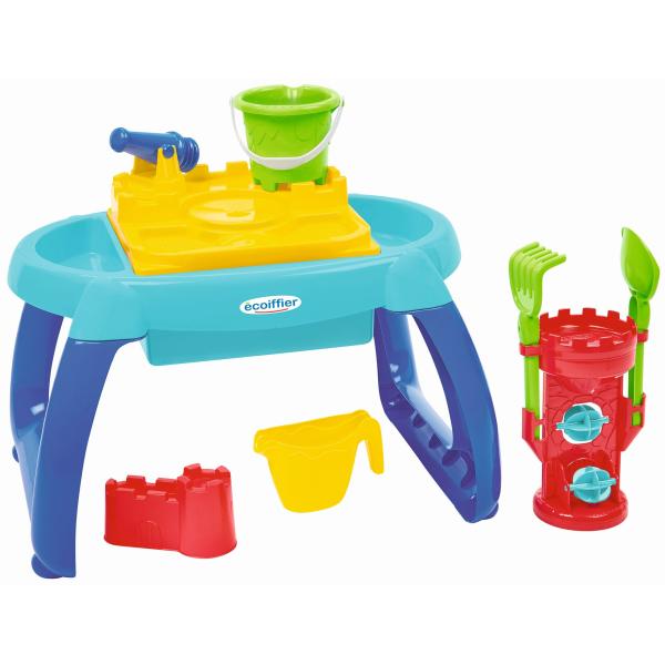 Stolík na piesok a vodu s mlynčekom