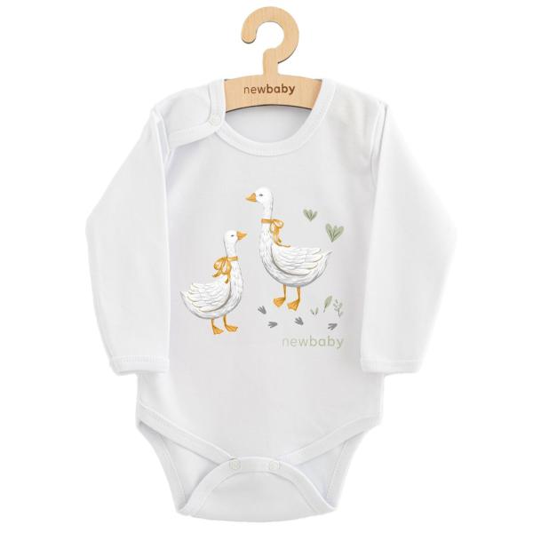 Dětské body s potiskem New Baby Husičky 62 (3-6m)