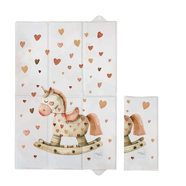 CEBA BABY Podložka přebalovací cestovní (60x40) Basic Rocking Horse