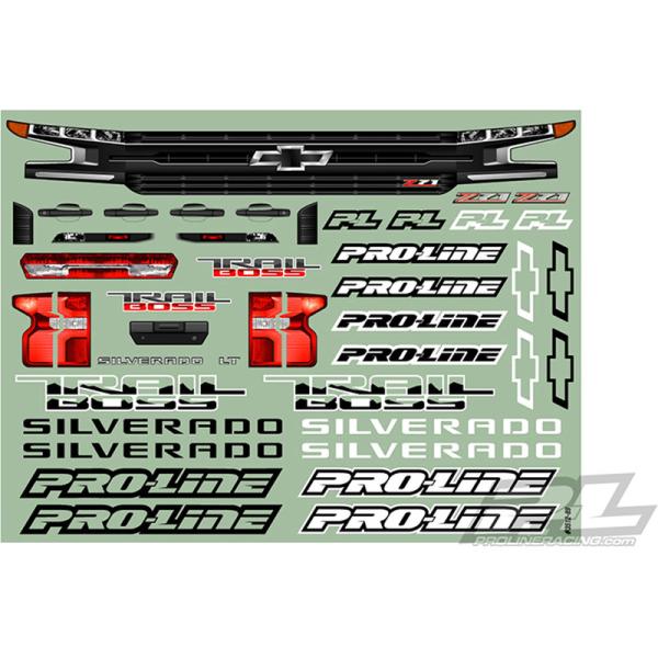 Pro-Line karosérie 1:10 Chevrolet Silverado Z71 2019 Trail Boss (Short Course) (obrázek 3)
