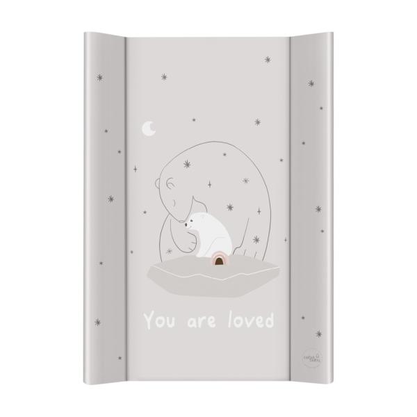 CEBA BABY Přebalovací podložka 2-hranná s pevnou deskou (50x70) Basic Polar Bears