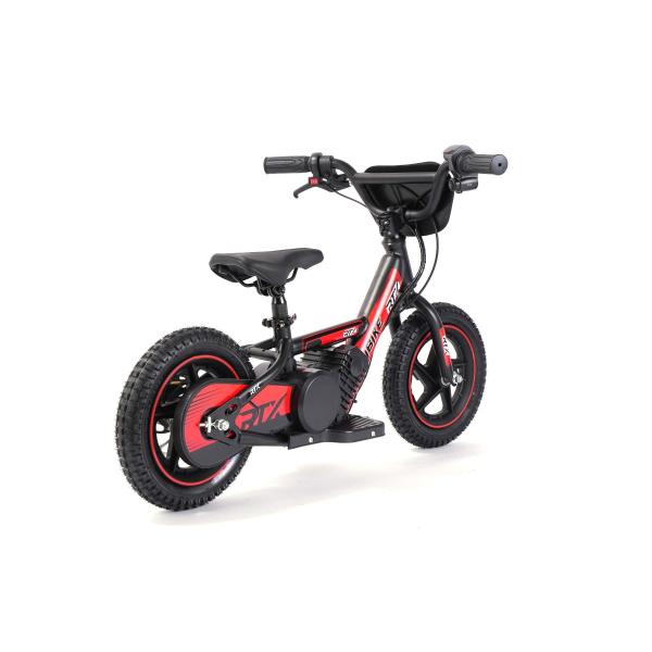 Dětské elektrické odrážedlo RIRIBIKE RTX3 24V (12”), červené, Lithiová baterie, 100W Motor (obrázek 4)