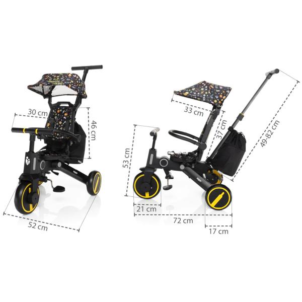 Tříkolka Nova 2, Cosmic Black (obrázek 10)