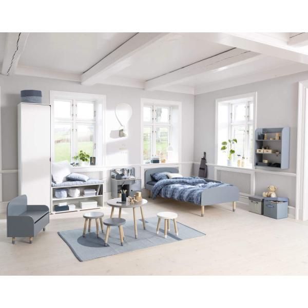 Flexa Dřevěný kulatý stůl pro děti červený Dots