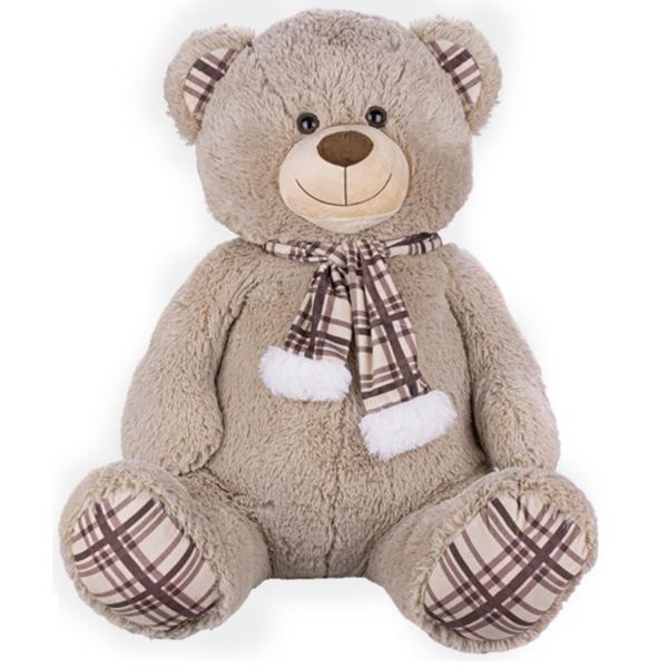 Plush Friends medveď plyšový 65cm sediaci so šálom
