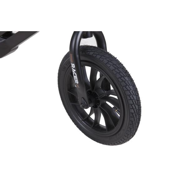 QPLAY Odrážadlo Racer air (Titanium) Čierna/ Hnedá, vek 3 - 6 rokov, do 30 kg (obrázek 7)