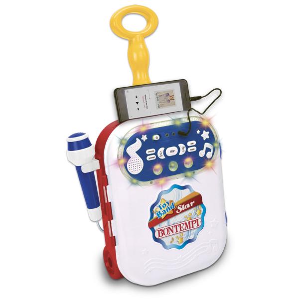 Bontempi karaoke vozík s MP3, nahrávání zvuku, 10 melodií, 9 písniček, světelné efekty (obrázek 5)