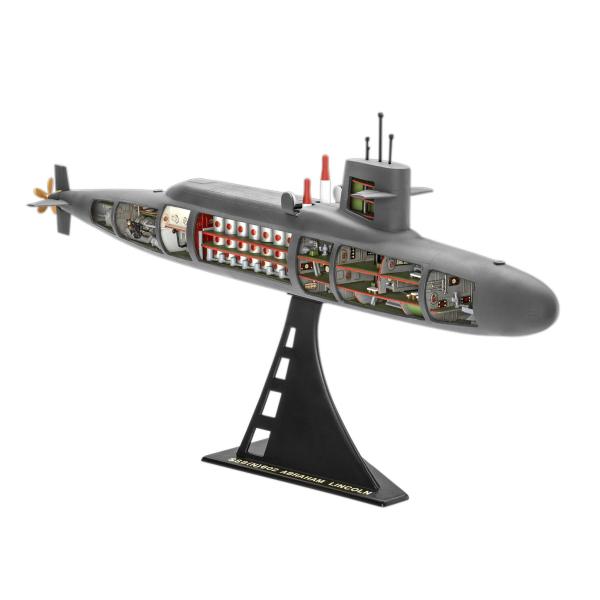 Plastic ModelKit ponorka 05185 - S.S.B. Abraham Lincoln with Interior (1:253) (obrázek 4)
