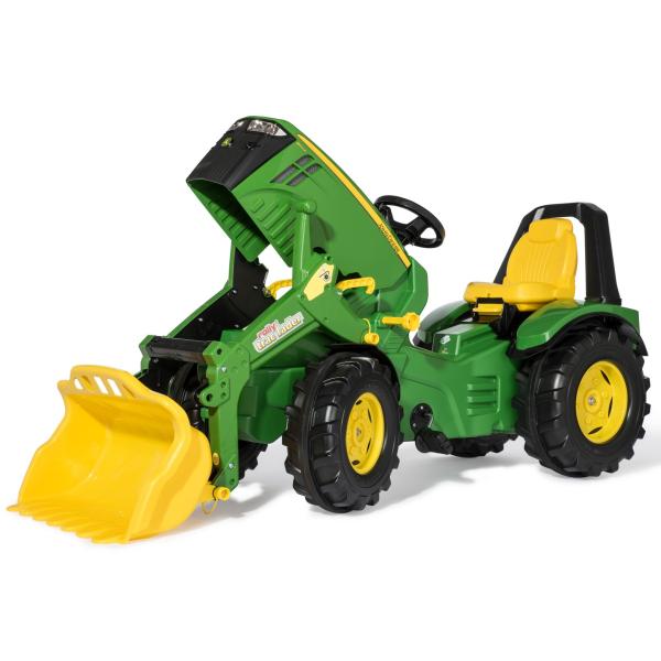 Rollytoys Šlapací traktor X-Trac John Deere Premium s předním nakladačem