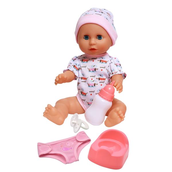 Dolls World - Bábätko Baby Boohoo 38 cm pije, ciká a plače + príslušenstvo