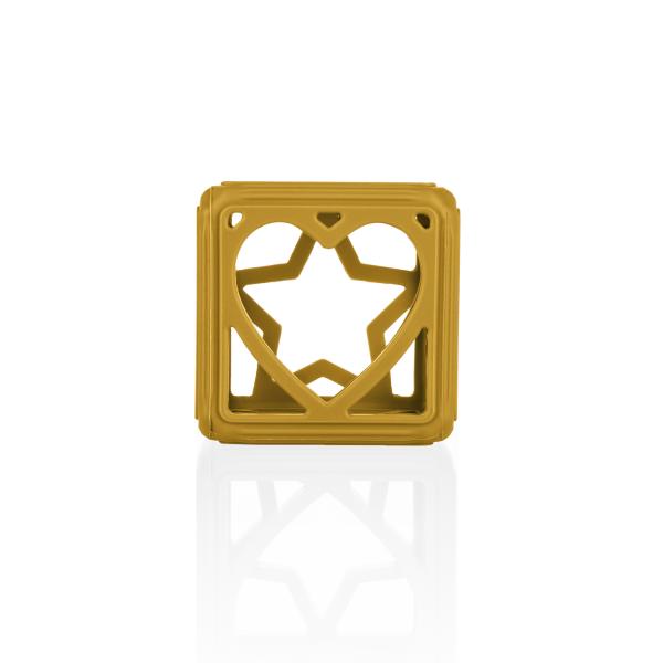 Silikonové kousátko Square, Mustard Yellow (obrázek 9)