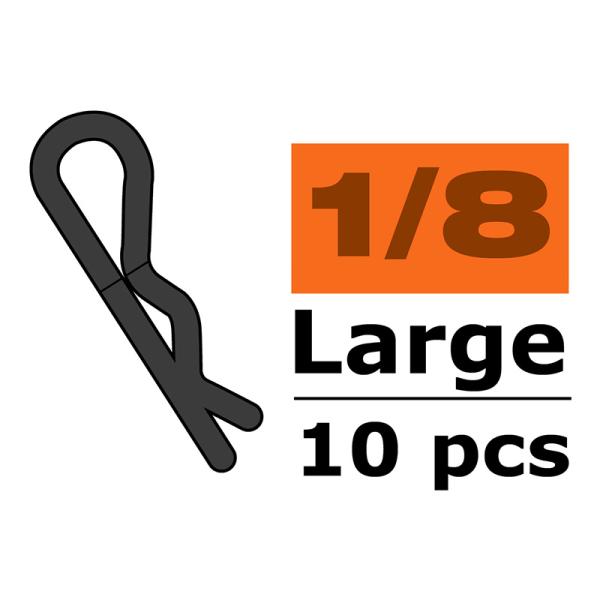 Sponka za telo velika 45° rdeča (10)