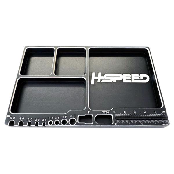 H-Speed miska na drobné diely hliníková