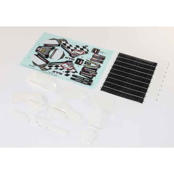 Losi kapotáž plastová, biela, samolepky: PM-MX
