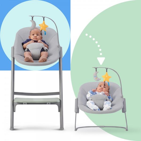 KINDERKRAFT SELECT Sada jídelní židle Livy Olive Green + lehátko Calmee, Premium (obrázek 9)