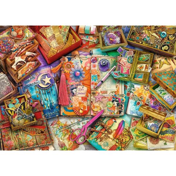 Trefl Puzzle 1000 Premium Plus Quality Tea Time Novinářský stůl