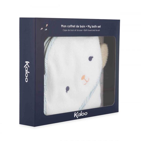 Kaloo Petit Calme Koupací sada pro miminka s osuškou a jemným kartáčem na česání (obrázek 9)