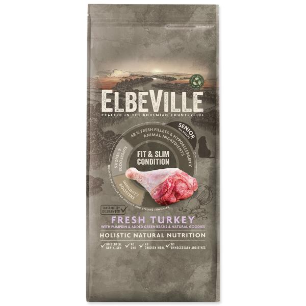 Krmivo ELBEVILLE Senior All Breeds Fit and Slim Condition Fresh Turkey 11,4kg