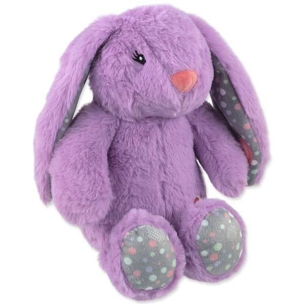 Hračka Dog Fantasy Cuddle Zajíček s tlukoucím srdcem fialová 29cm (obrázek 3)