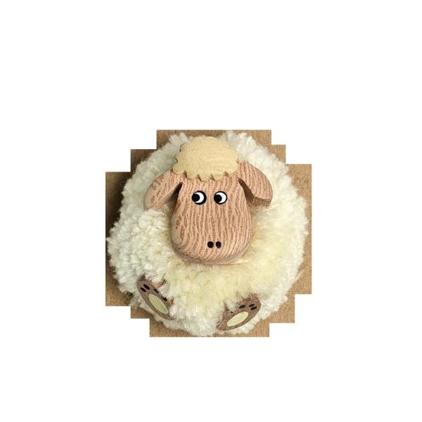 2Kids Toys Drevená magnetka veľká pompon Ovce