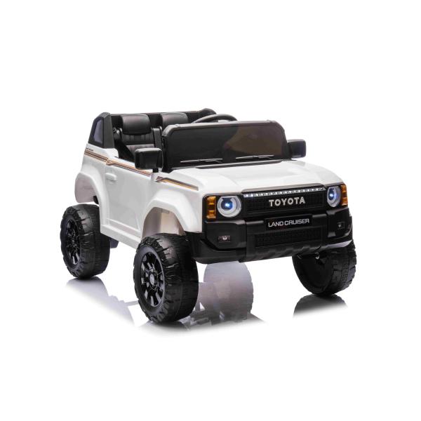 Elektrické autíčko Toyota Landcruiser 12V, bílé, široké jednomístné sedadlo, 2,4 GHz dia (obrázek 7)