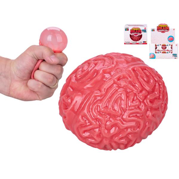 Loptička strečová 6cm mozog v krabičke