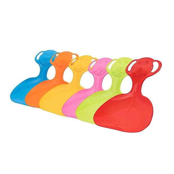 Dětský sáňkovací kluzák lopata Baby Mix COMFORT LINE M růžový