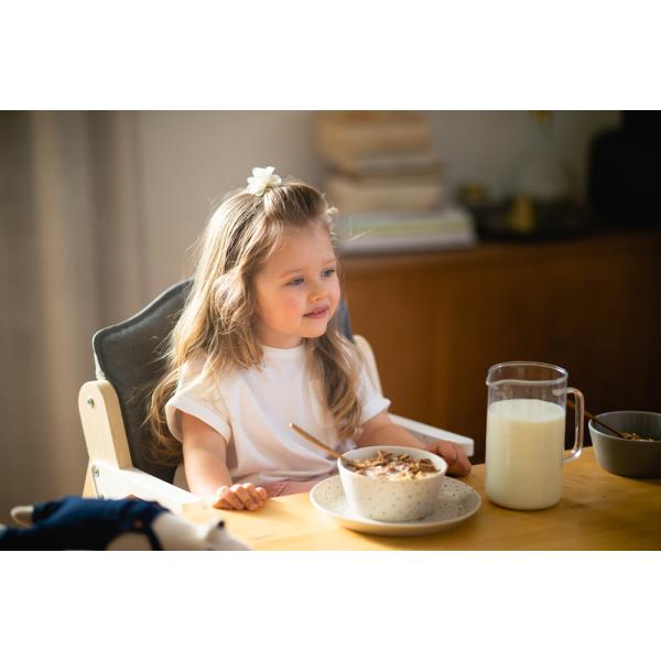 LIONELO Jídelní židlička Floris White Natural