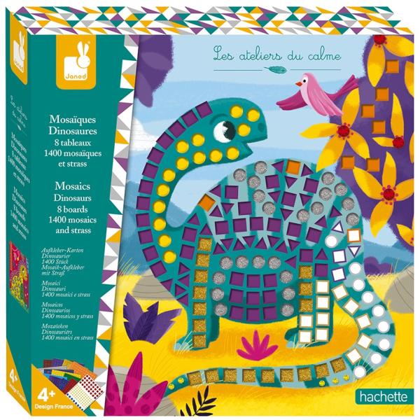 Janod Atelier Mosaico Dinosauri Set Maxi 4+-image