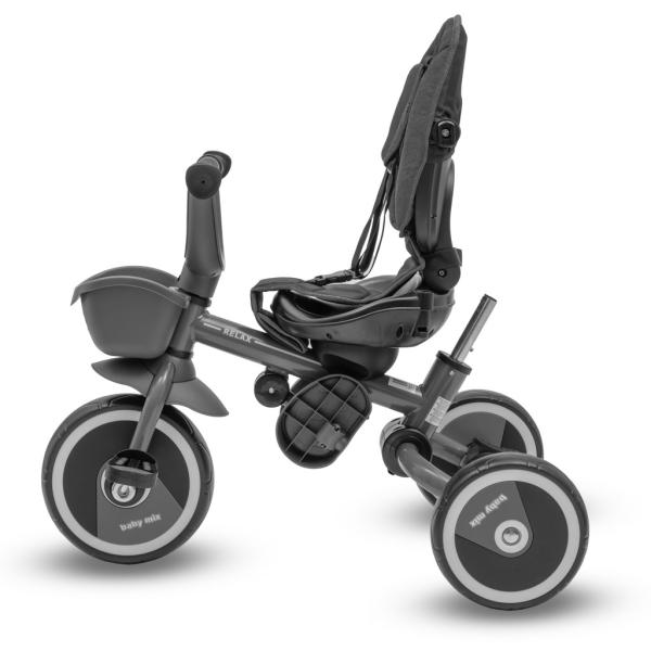 Dětská Tříkolka Baby Mix 5v1 RELAX 365° šedá