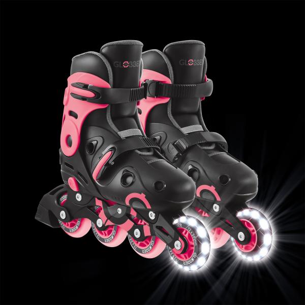 Globber Nastavitelné inline brusle 34-37 Black-Coral Pink