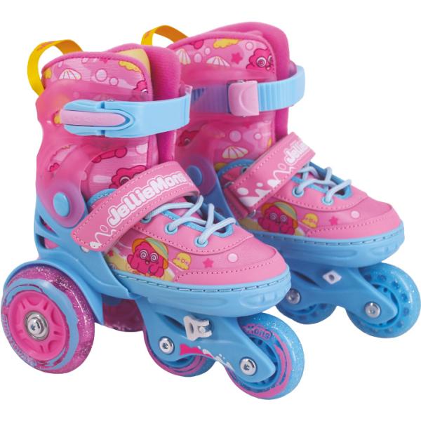 Dětské svítící kolečkové brusle - Růžové (vel. 26-30)