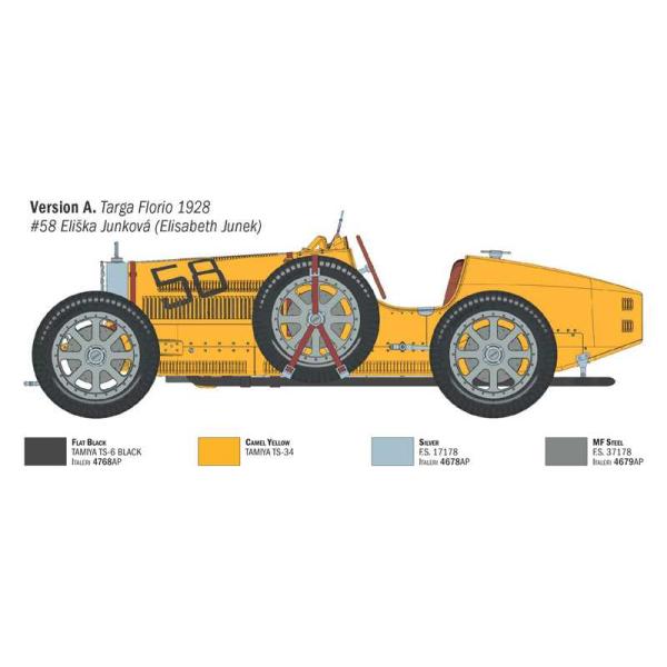 Model Kit auto 4716 - Bugatti T35B Targa F./GP Monako (1:12) (obrázek 9)