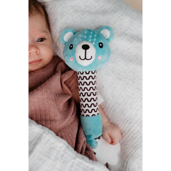 Medvídek babyted pískátko/kousátko medvěd plyš 25cm (obrázek 9)
