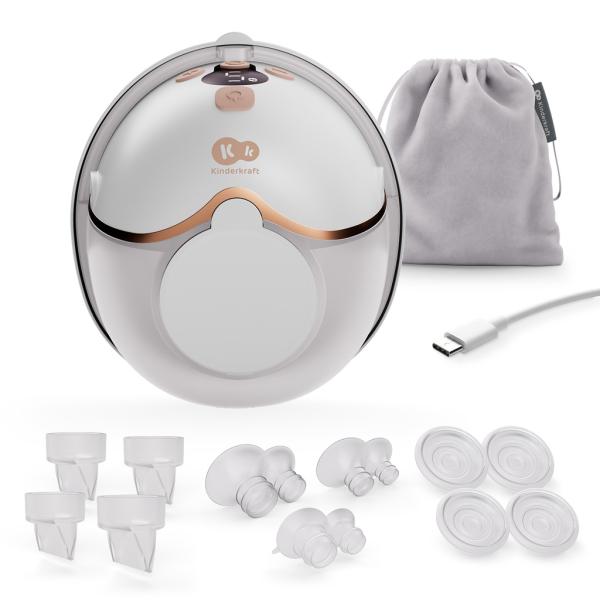 KINDERKRAFT Odsávačka mateřského mléka Single Hands-free Mamaflow Gold (obrázek 4)
