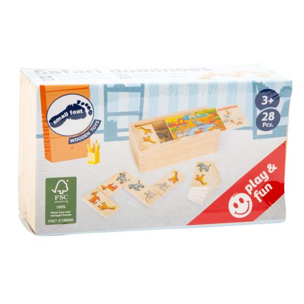 Small Foot Dřevěné domino Safari (obrázek 4)