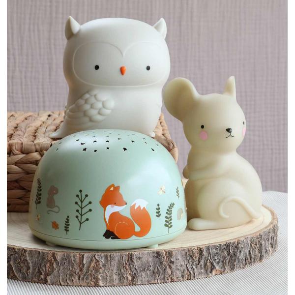 A Little Lovely Company - lampa s projektorem - kamarádi z lesa (obrázek 7)