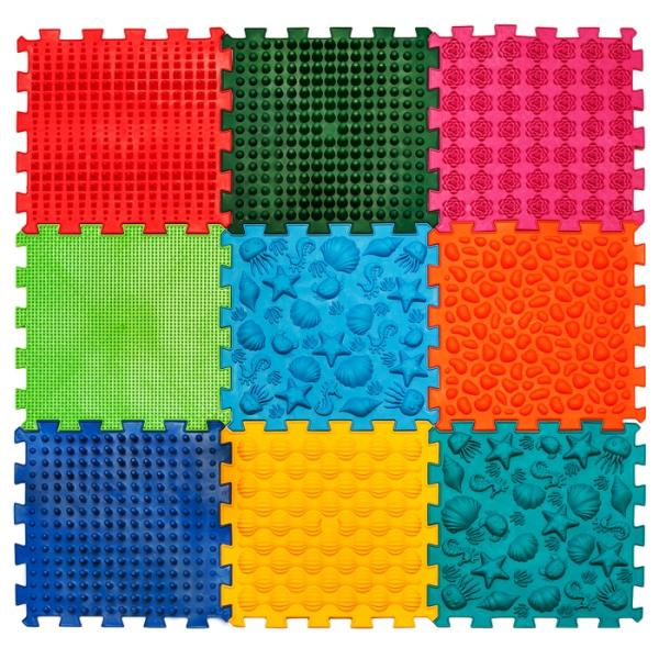 Ortek Masážna ortopedická podložka Ortek "Puzzle Morské" 9 modulov
